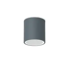 Външен плафон TECHO PL1 D09 ROUND ANTRACITE 318110 Ideal Lux 1xGU10 IP54 | Osvetlenieto.bg