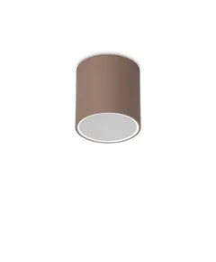 Външен плафон TECHO PL1 D15 ROUND COFFEE 342696 Ideal Lux 1xGU10 IP54 | Osvetlenieto.bg