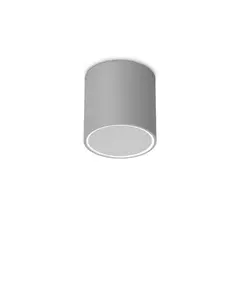 Външен плафон TECHO PL1 D15 ROUND GRIGIO 342702 Ideal Lux 1xGU10 IP54 | Osvetlenieto.bg