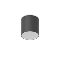 Външен плафон TECHO PL1 D15 ROUND NERO 342719 Ideal Lux 1xGU10 IP54 | Osvetlenieto.bg