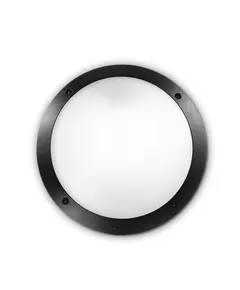 Фасаден аплик POLAR-1 AP1 ROUND NERO 096674 Ideal Lux 1xE27 IP66 | Osvetlenieto.bg