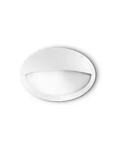 Фасаден аплик POLAR-2 AP1 OVAL BIANCO 096735 Ideal Lux 1xE27 IP66 | Osvetlenieto.bg