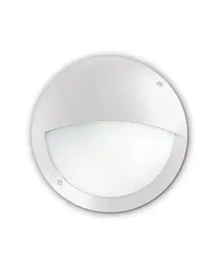 Фасаден аплик POLAR-2 AP1 ROUND BIANCO 096681 Ideal Lux 1xE27 IP66 | Osvetlenieto.bg