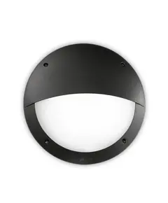 Фасаден аплик POLAR-2 AP1 ROUND NERO 096698 Ideal Lux 1xE27 IP66 | Osvetlenieto.bg