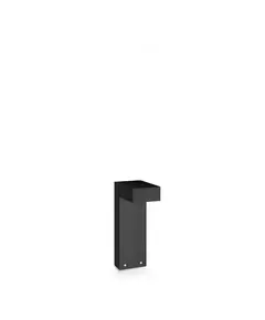 Градинска лампа SIRIO PT1 H30 NERO 369914 Ideal Lux 1xGX53 IP65 | Osvetlenieto.bg
