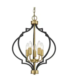 Полилей NASHVILLE P05179BK AU CosmoLight 5xE14 | Osvetlenieto.bg