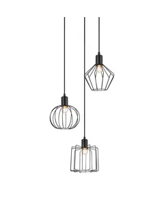 Полилей Gervais MDM-3345-3 BK Italux | Osvetlenieto.bg