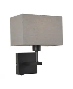 Аплик с ключе Norte WL-1122-1-A-BM-RC-GR Italux | Osvetlenieto.bg