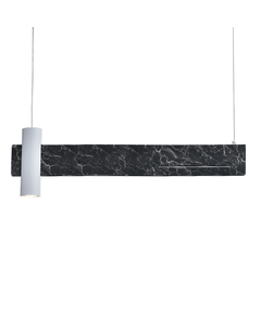 Полилей от мрамор Linea DCR21LEDP90B Aca Lighting 1xGU10 + LED 18W 3000K | Osvetlenieto.bg