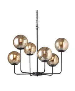 Винтидж полилей DELOS OD905806PAM Aca Lighting 6xE14 | Osvetlenieto.bg