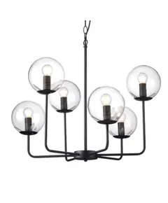 Винтидж полилей DELOS OD905806PCL Aca Lighting 6xE14 | Osvetlenieto.bg