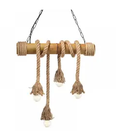 Винтидж полилей MERLIN 932604BBR Aca Lighting 4xE27 | Osvetlenieto.bg