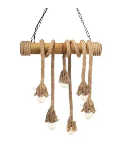 Винтидж полилей MERLIN 932906BBR Aca Lighting 6xE27 | Osvetlenieto.bg