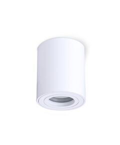 Бяла луна за открит монтаж AQUARIUS ROUND IP44 GU10 D8 H9.5cm | Osvetlenieto.bg