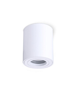 Бяла луна за открит монтаж AQUARIUS ROUND IP44 GU10 D8 H9.5cm | Osvetlenieto.bg