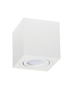 Бяла луна за открит монтаж OH37 GU10 D8 H8.4cm | Osvetlenieto.bg