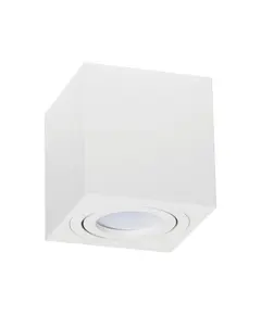 Бяла луна за открит монтаж OH37 GU10 D8 H8.4cm | Osvetlenieto.bg