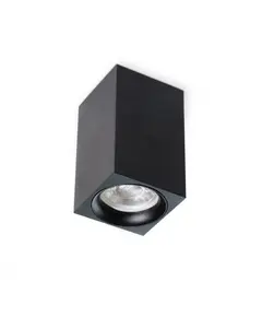 Черна луна за открит монтаж Mango Square GU10 D6 H10cm | Osvetlenieto.bg