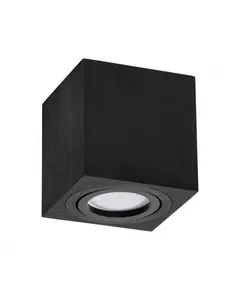 Черна луна за открит монтаж OH37 GU10 D8 H8.4cm | Osvetlenieto.bg