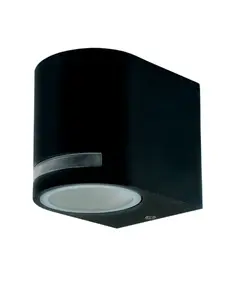 Фасаден аплик QUAZAR 8 1xGU10 черен | Osvetlenieto.bg