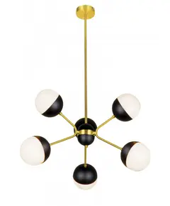 Модерен полилей Orbit 4221900 Viokef 6x3W G9 | Osvetlenieto.bg