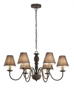 Полилей FATIMA 4163600 Viokef 6xE14 | Osvetlenieto.bg