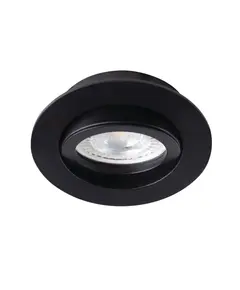 Черна луна за вграждане кръг DALLA CT-DTO50-B 22432 Kanlux MR16 | Osvetlenieto.bg