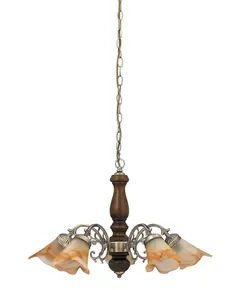 Полилей Rustic 3 7095 Rabalux 5x40W E14 | Osvetlenieto.bg