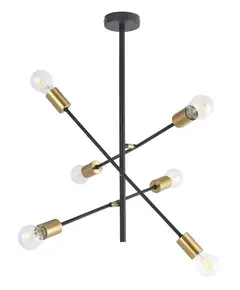 Vintage полилей Lanny 2104 Rabalux 6xE27 | Osvetlenieto.bg