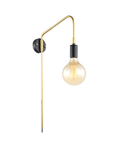 Аплик Malene MBM3386/1 BK+GD Italux | Osvetlenieto.bg
