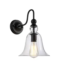 Аплик PARIS W01796BK CosmoLight 1xE27 | Osvetlenieto.bg