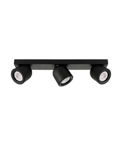 Черен троен спот Nuora SPL-2855-3B-BL 3xGU10 Italux | Osvetlenieto.bg
