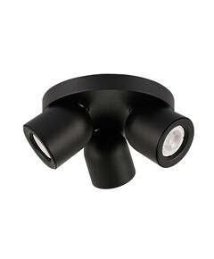 Черен троен спот Nuora SPL-2855-3C-BL 3xGU10 Italux | Osvetlenieto.bg