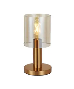 Настолна лампа Sardo TB-5581-1-BRO+AMB Italux | Osvetlenieto.bg