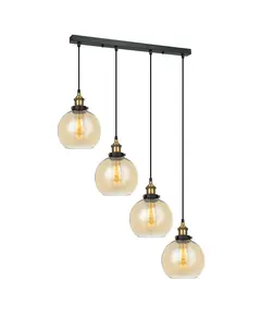 Полилей Cardena MDM-4330/4 GD+AMB Italux | Osvetlenieto.bg