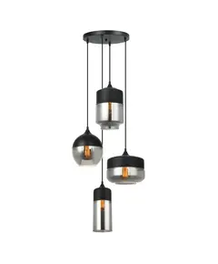 Полилей Molina MDM-4364/4 BK+SG Italux | Osvetlenieto.bg