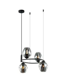 Полилей Roxane MDM-4045-4 BK+SG Italux | Osvetlenieto.bg