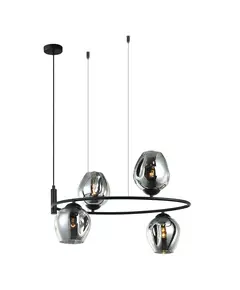 Полилей Roxane MDM-4046-4 BK+SG Italux | Osvetlenieto.bg