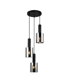 Полилей Sardo PND-5581-3A-BK+SG Italux | Osvetlenieto.bg