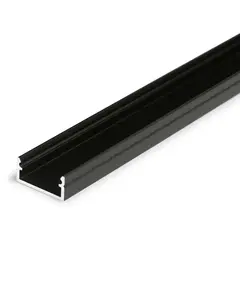 Черен анодизиран LED профил за открит монтаж BEGTON12 J/S 2000 | Osvetlenieto.bg