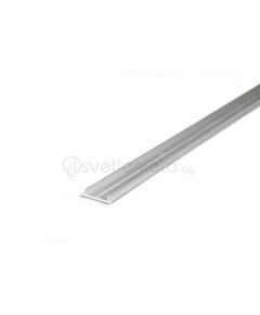 LED профил за открит монтаж суров алуминий FIX12 2000 | Osvetlenieto.bg