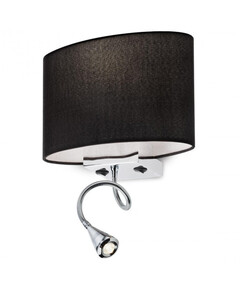 Аплик ENJOY 01-679 BK Redo 1X42W E27 + LED 1X1W 3000k | Osvetlenieto.bg