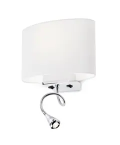 Аплик ENJOY 01-679 WH Redo 1X42W E27 + LED 1X1W 3000K | Osvetlenieto.bg