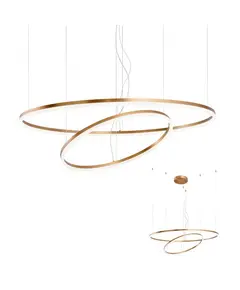 LED Полилей ORBIT 01-1721-DALI Redo 108W 3000K D1000+600 BRASS | Osvetlenieto.bg