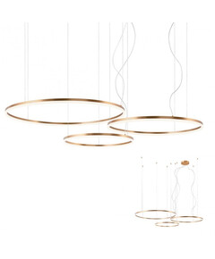 LED Полилей ORBIT 01-1925-TRIAC Redo 163W 4000K D1000+800+600 BRASS | Osvetlenieto.bg
