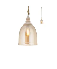 Пендел KASHI 01-2116 Redo 1X42W E27 D220 CHAMPAGNE | Osvetlenieto.bg