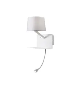 LED Аплик TOMO 01-1807 Redo 1X42W E27 + LED 1X3W WH | Osvetlenieto.bg