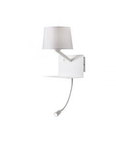 LED Аплик TOMO 01-1807 Redo 1X42W E27 + LED 1X3W WH | Osvetlenieto.bg