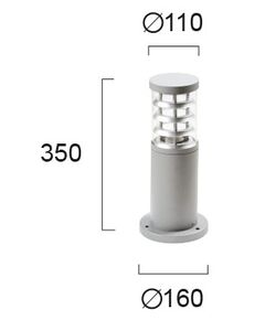 Градински фенер NAXOS 4053500 Viokef 1xE27 | Osvetlenieto.bg