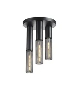 Плафон ALKATRAZ OD603C30BK Aca Lighting 3xE27 | Osvetlenieto.bg